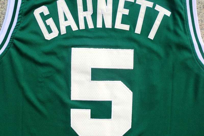 Boston Celtics GARNETT #5 Green Classics Basketball Jersey (Stitched)