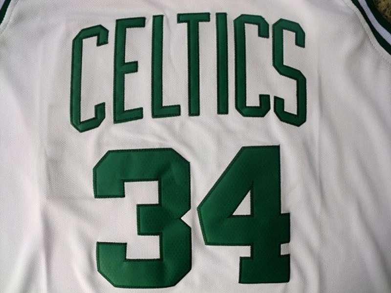 Boston Celtics PIERCE #34 White Classics Basketball Jersey (Stitched)