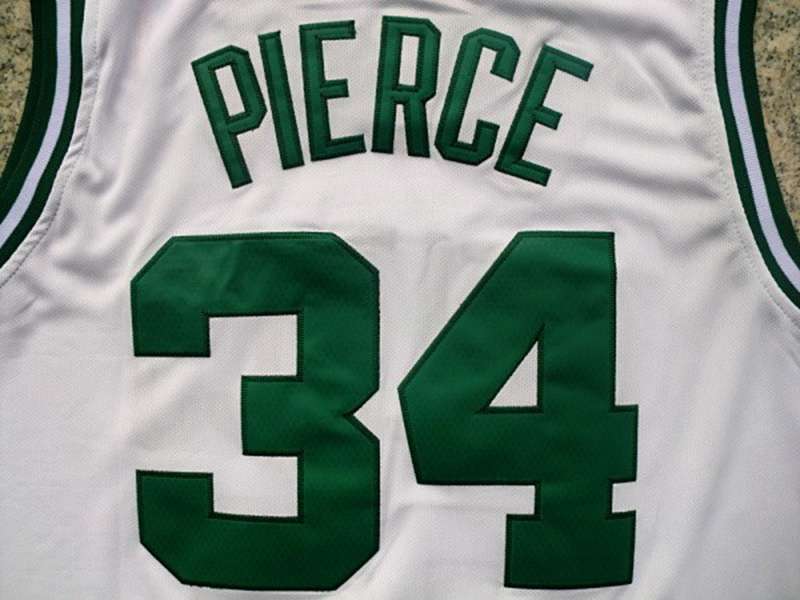 Boston Celtics PIERCE #34 White Classics Basketball Jersey (Stitched)