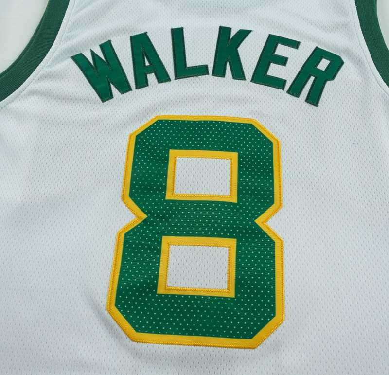 Boston Celtics WALKER #8 White City Basketball Jersey (Stitched)