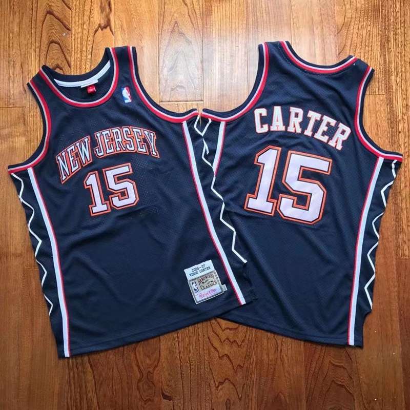 Brooklyn Nets 2006/07 CARTER #15 Dark Blue Classics Basketball Jersey (Closely Stitched)