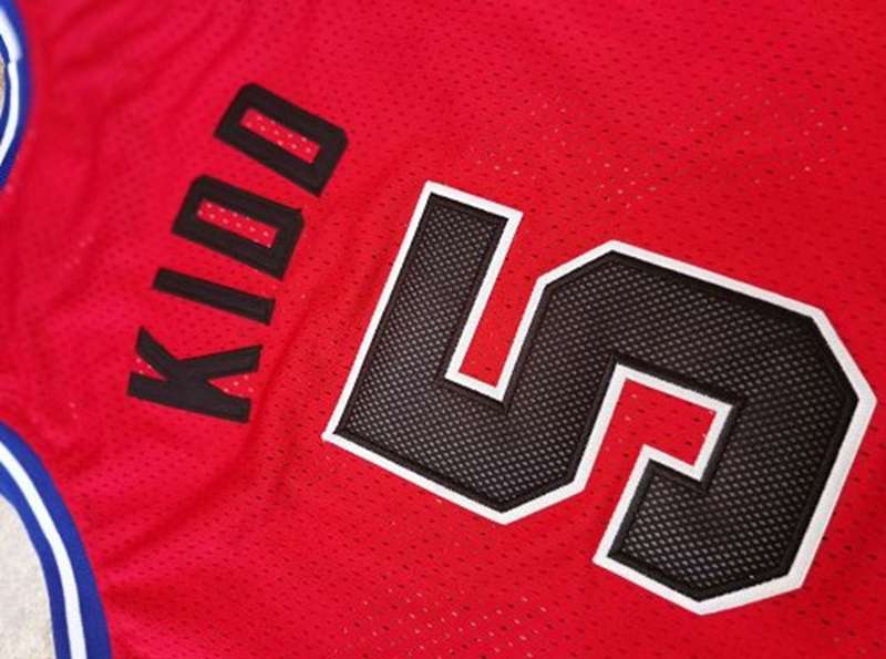 Brooklyn Nets 2006/07 KIDD #5 Red Classics Basketball Jersey (Closely Stitched)