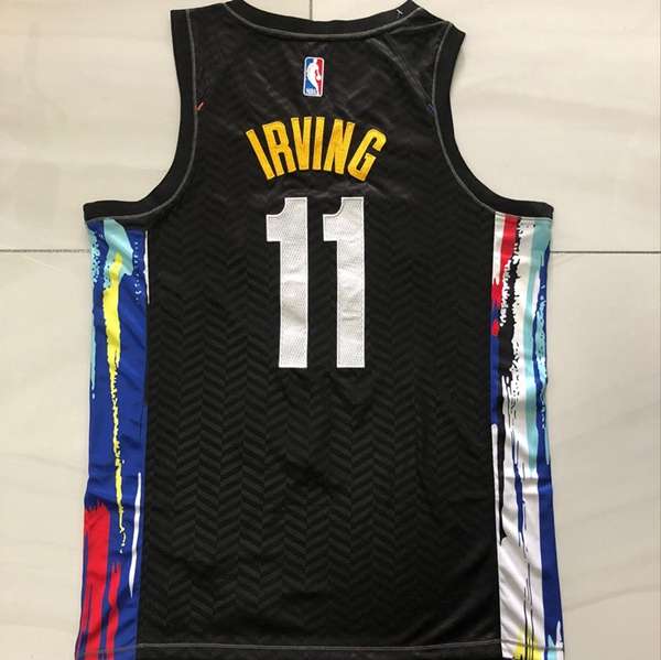 Brooklyn Nets 20/21 IRVING #11 Black City Basketball Jersey (Closely Stitched)