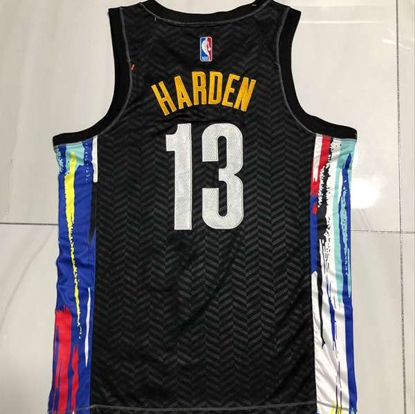 Brooklyn Nets 20/21 HARDEN #13 Black City Basketball Jersey (Closely Stitched)