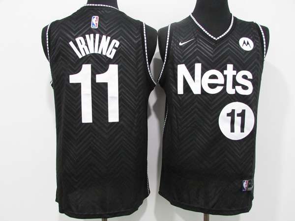 Brooklyn Nets 20/21 IRVING #11 Black Basketball Jersey 02 (Stitched)