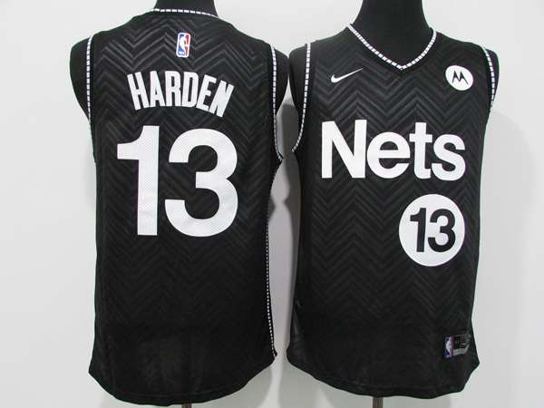 Brooklyn Nets 20/21 HARDEN #13 Black Basketball Jersey 02 (Stitched)