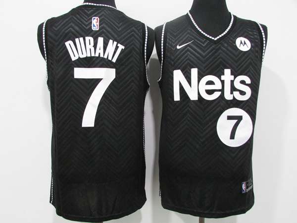Brooklyn Nets 20/21 DURANT #7 Black Basketball Jersey 02 (Stitched)