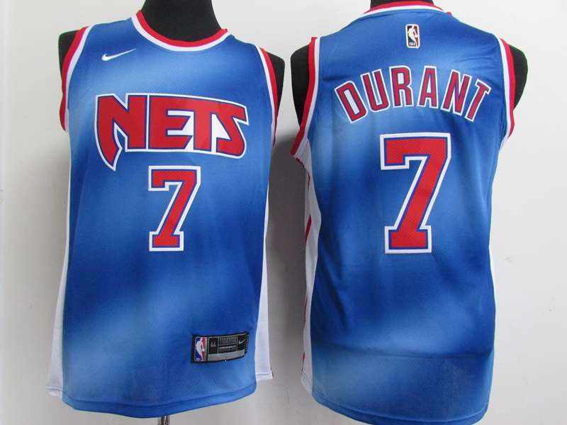 Brooklyn Nets 20/21 DURANT #7 Blue Basketball Jersey (Stitched)