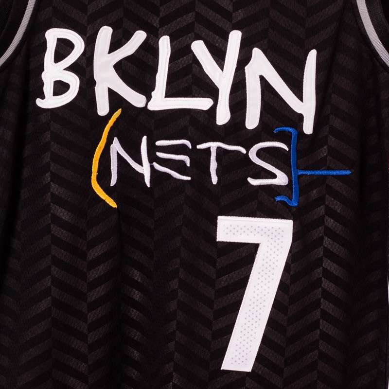 Brooklyn Nets 20/21 DURANT #7 Black City Basketball Jersey (Stitched)