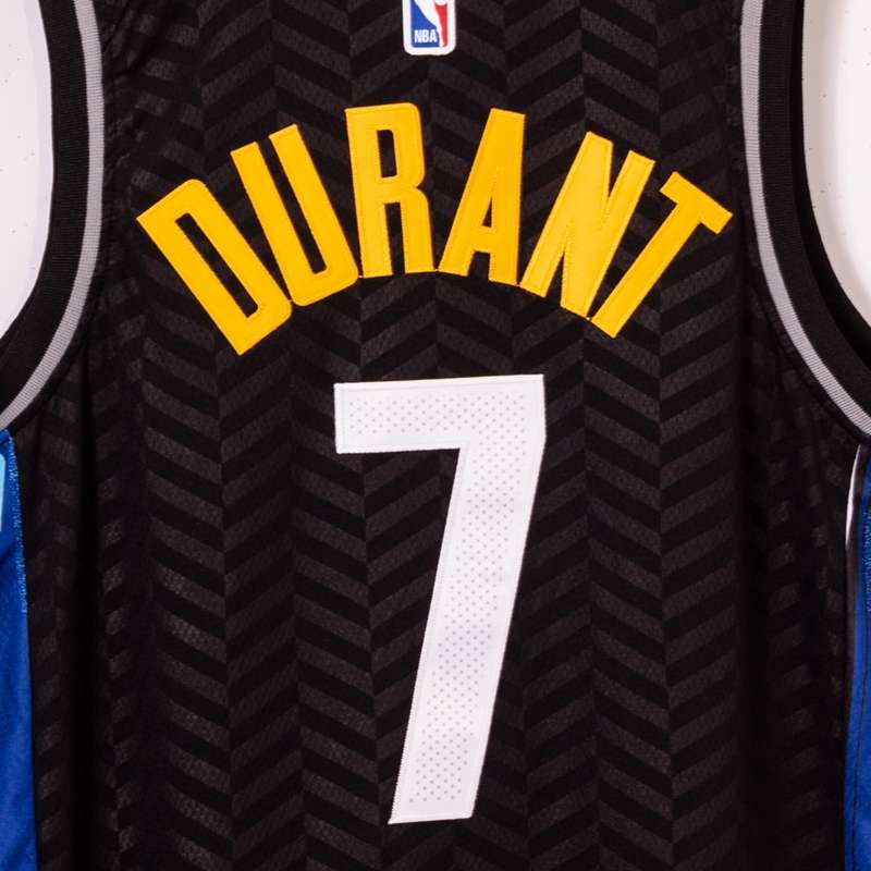 Brooklyn Nets 20/21 DURANT #7 Black City Basketball Jersey (Stitched)