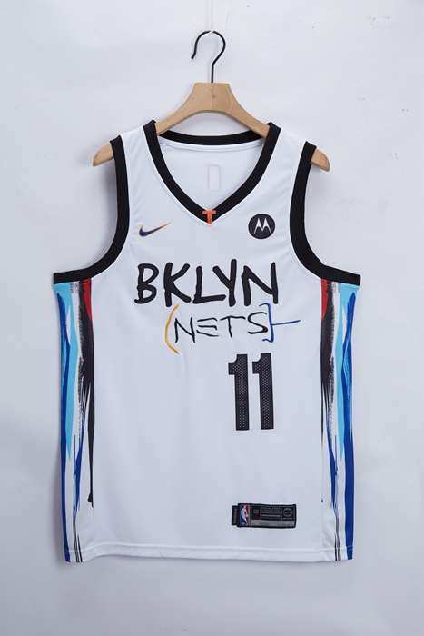 Brooklyn Nets 20/21 IRVING #11 White City Basketball Jersey (Stitched)