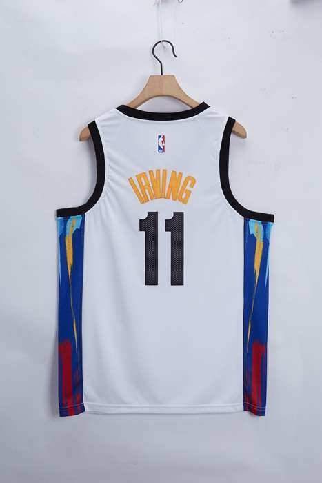 Brooklyn Nets 20/21 IRVING #11 White City Basketball Jersey (Stitched)