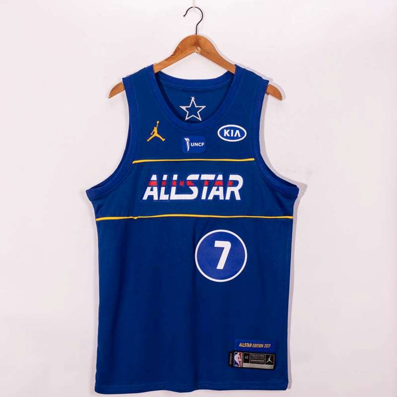 Brooklyn Nets 2021 URANT D#7 Blue All Star Basketball Jersey (Stitched)