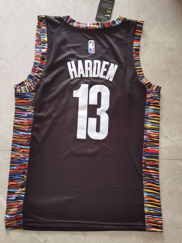 Brooklyn Nets 2020 HARDEN #13 Black City Basketball Jersey (Stitched)