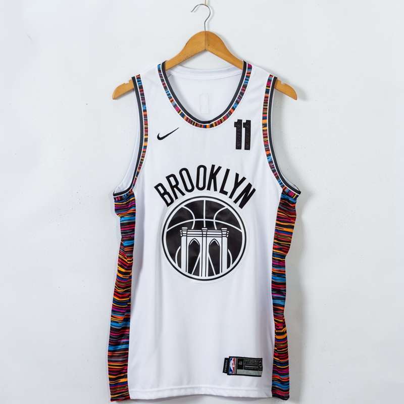 Brooklyn Nets 2020 IRVING #11 White City Basketball Jersey 03 (Stitched)