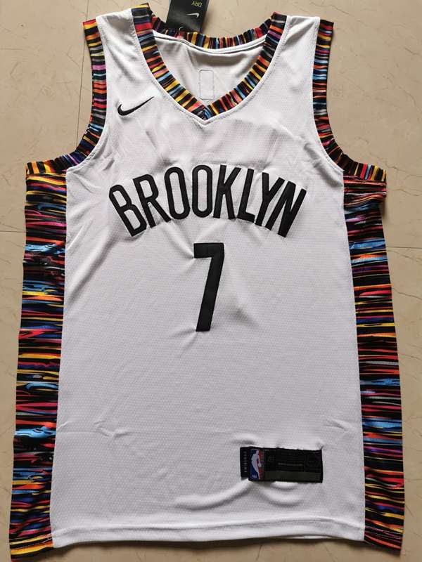 Brooklyn Nets 2020 DURANT #7 White City Basketball Jersey 02 (Stitched)