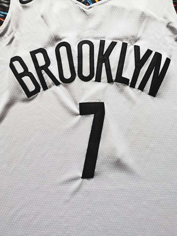 Brooklyn Nets 2020 DURANT #7 White City Basketball Jersey 02 (Stitched)