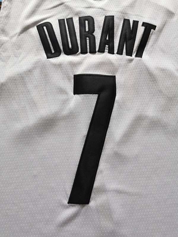 Brooklyn Nets 2020 DURANT #7 White City Basketball Jersey 02 (Stitched)