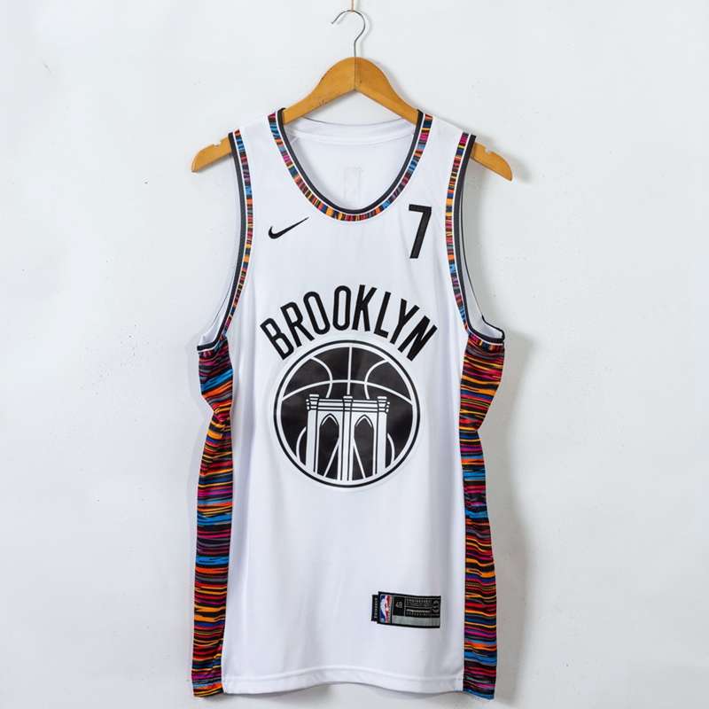 Brooklyn Nets 2020 DURANT #7 White City Basketball Jersey 03 (Stitched)