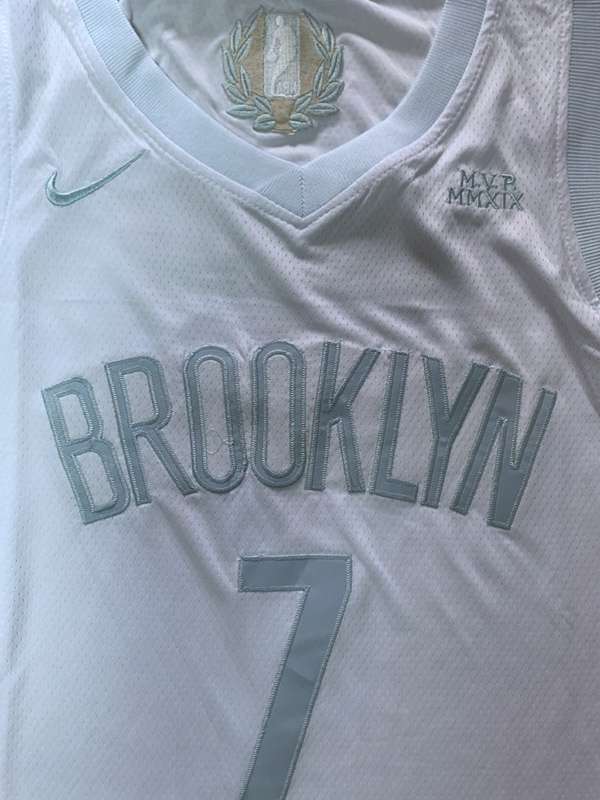 Brooklyn Nets 2020 DURANT #7 White MVP Basketball Jersey (Stitched)