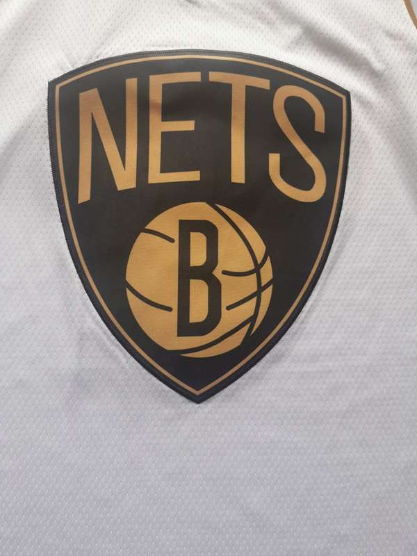 Brooklyn Nets 2020 IRVING #11 White Gold Basketball Jersey (Stitched)