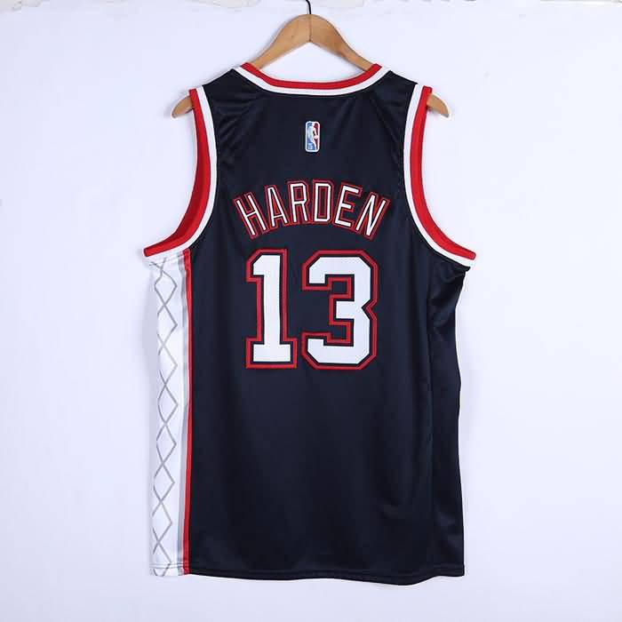 Brooklyn Nets 21/22 HARDEN #13 Dark Blue City Basketball Jersey (Stitched)