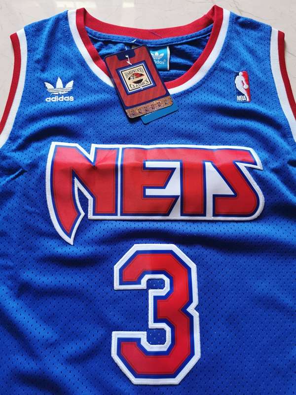 Brooklyn Nets PETROVIC #3 Blue Classics Basketball Jersey (Stitched)