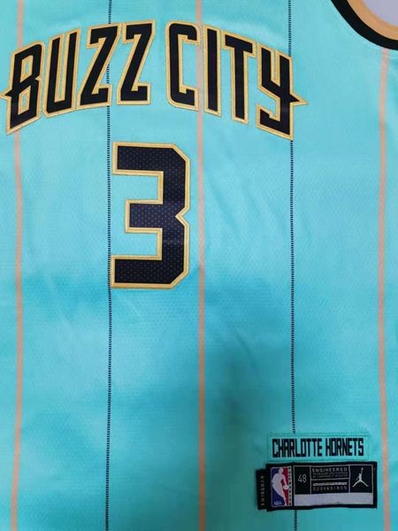 Charlotte Hornets 2020 ROZIER III #3 Green AJ Basketball Jersey (Stitched)