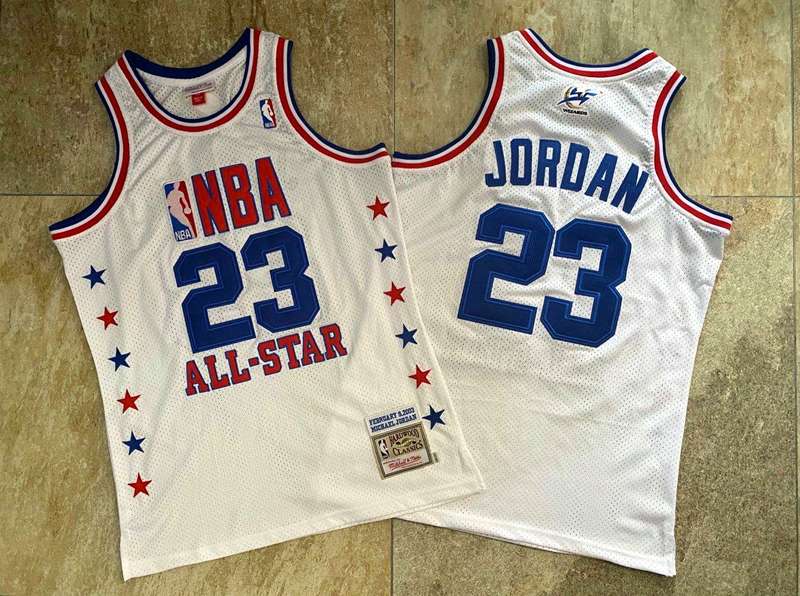 Chicago Bulls 2003 JORDAN #23 White All Star Classics Basketball Jersey (Closely Stitched)