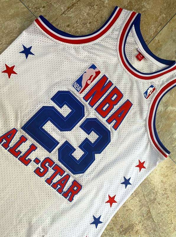 Chicago Bulls 2003 JORDAN #23 White All Star Classics Basketball Jersey (Closely Stitched)