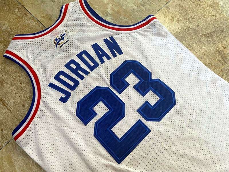 Chicago Bulls 2003 JORDAN #23 White All Star Classics Basketball Jersey (Closely Stitched)