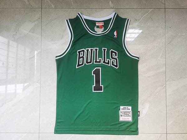 Chicago Bulls 2008/09 ROSE #1 Green Classics Basketball Jersey (Stitched)