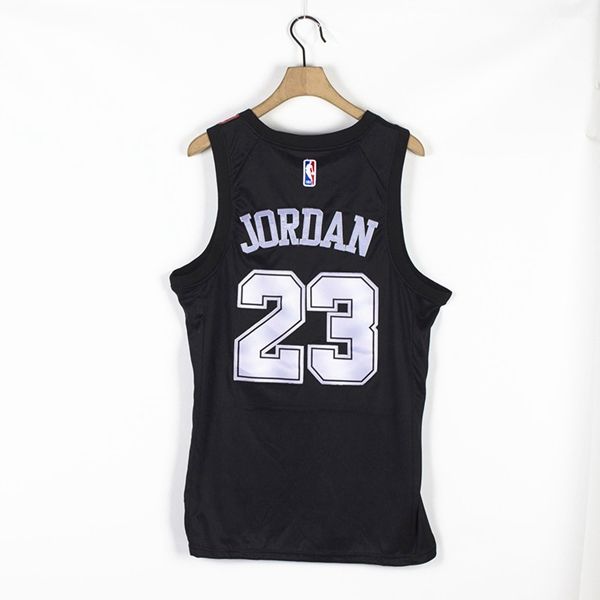 Chicago Bulls 20/21 JORDAN #23 Black AJ Basketball Jersey (Stitched) 02