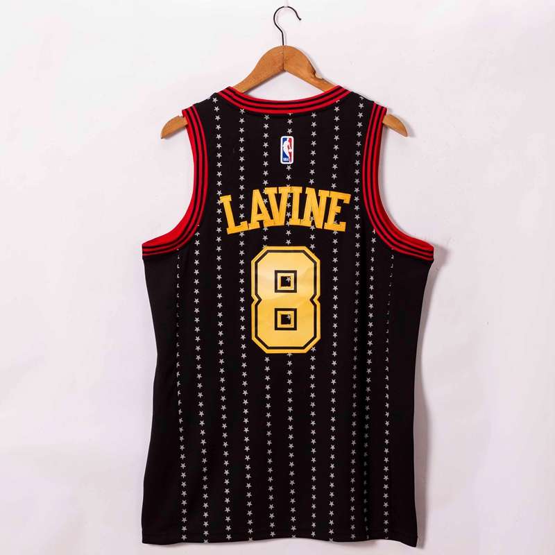 Chicago Bulls 20/21 LAVINE #8 Black AJ Basketball Jersey (Stitched)