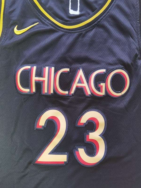 Chicago Bulls 20/21 JORDAN #23 Black City Basketball Jersey (Stitched)