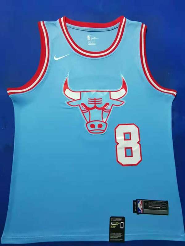 Chicago Bulls 2020 LAVINE #8 Blue City Basketball Jersey (Stitched)