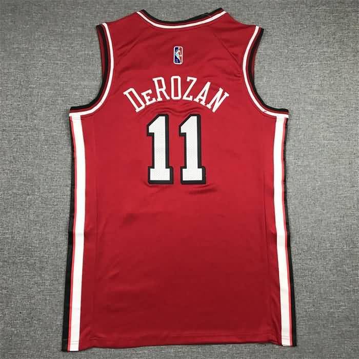 21/22 Chicago Bulls #11 DeROZAN Red City Basketball Jersey (Stitched)