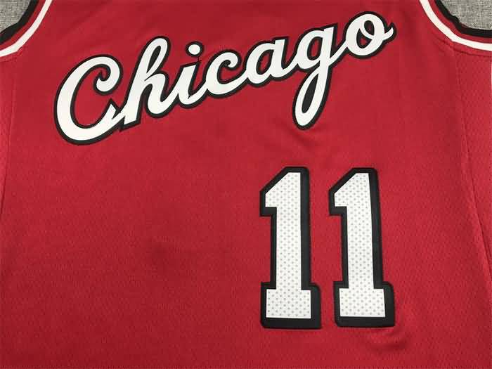 21/22 Chicago Bulls #11 DeROZAN Red City Basketball Jersey (Stitched)