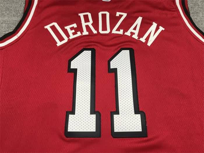 21/22 Chicago Bulls #11 DeROZAN Red City Basketball Jersey (Stitched)