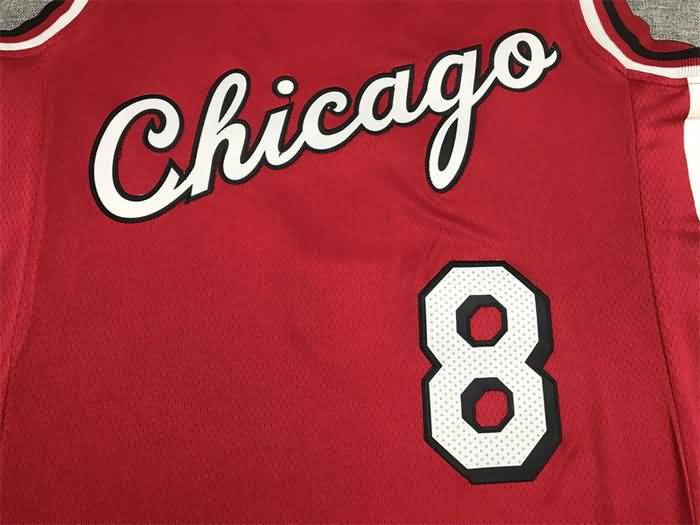 21/22 Chicago Bulls #8 LAVINE Red City Basketball Jersey (Stitched)