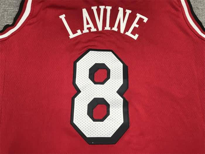 21/22 Chicago Bulls #8 LAVINE Red City Basketball Jersey (Stitched)