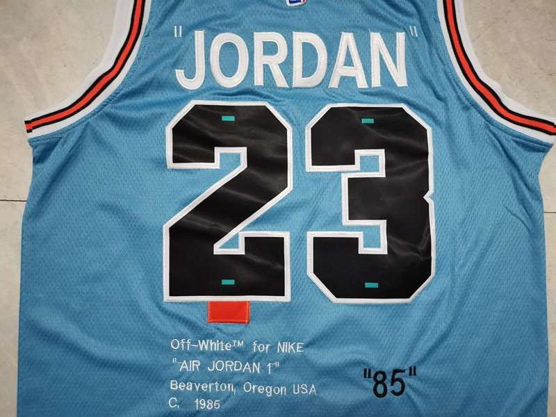 Chicago Bulls 1985 JORDAN #23 Blue Classics Basketball Jersey (Stitched)