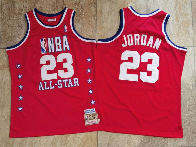 Chicago Bulls 1989 JORDAN #23 Red All Star Classics Basketball Jersey (Closely Stitched)