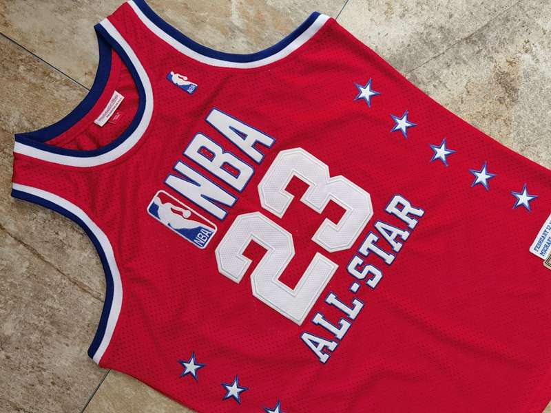 Chicago Bulls 1989 JORDAN #23 Red All Star Classics Basketball Jersey (Closely Stitched)