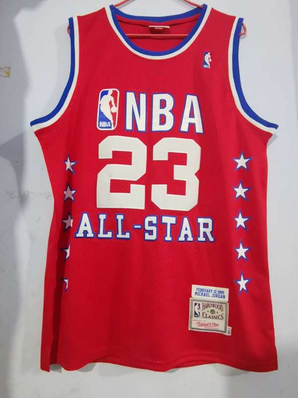 Chicago Bulls 1989 JORDAN #23 Red All Star Classics Basketball Jersey (Stitched)