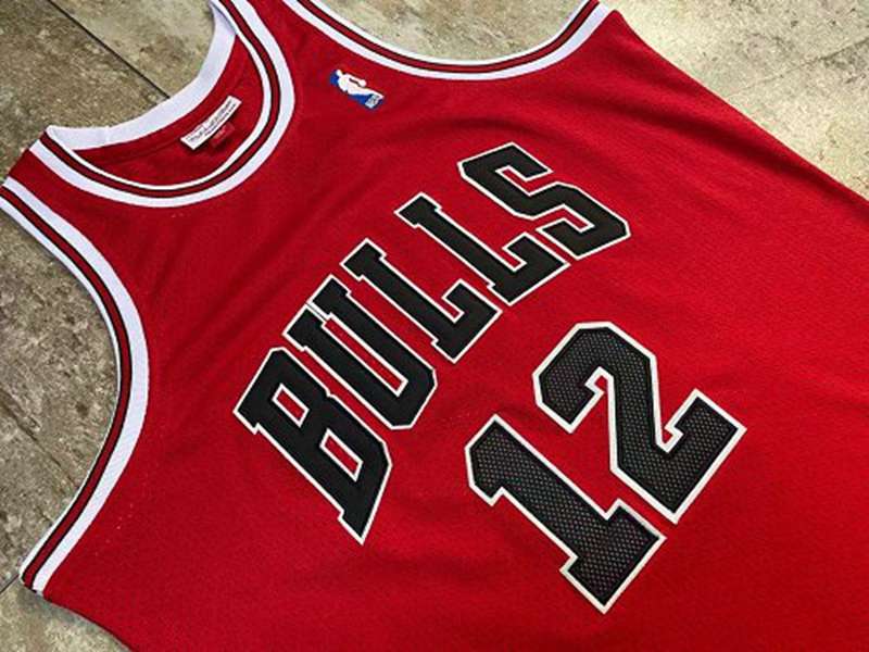 Chicago Bulls 1990 #12 Red Classics Basketball Jersey (Closely Stitched)