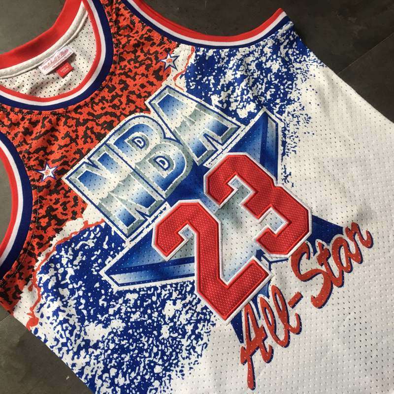 Chicago Bulls 1991 JORDAN #23 White All Star Classics Basketball Jersey (Closely Stitched)