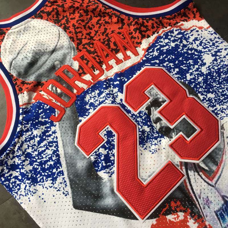 Chicago Bulls 1991 JORDAN #23 White All Star Classics Basketball Jersey (Closely Stitched)