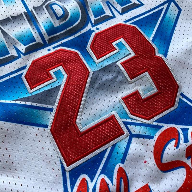 Chicago Bulls 1991 JORDAN #23 White All Star Classics Basketball Jersey 02 (Closely Stitched)