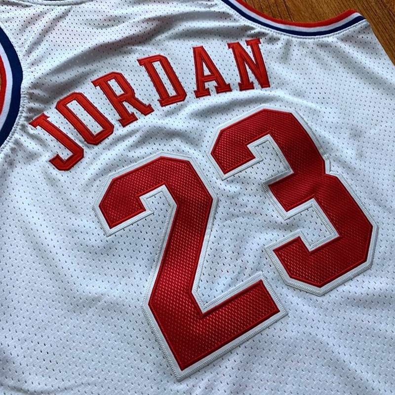 Chicago Bulls 1991 JORDAN #23 White All Star Classics Basketball Jersey 02 (Closely Stitched)